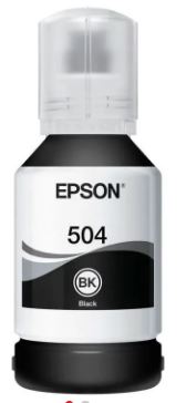 Tinta Epson 504 Negra - Vista frontal
