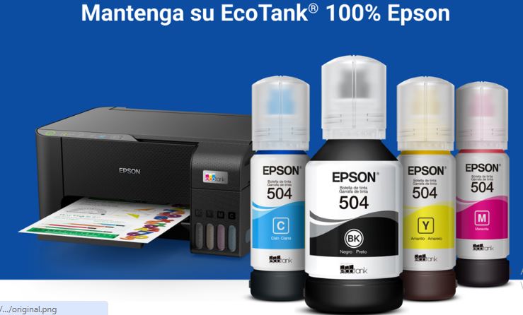 Tinta Epson 504 Negra - Empaque