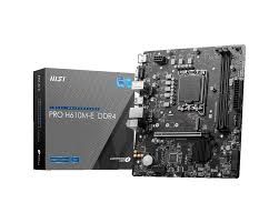 MOTHERBOARD MSI PRO H610M-S DDR4 HDMI SUPPORT 14 AVA
