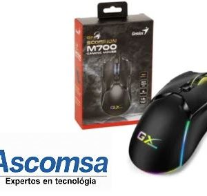 MOUSE GENIUS WIRELLES SCORPION M8250 NEGRO 2.4GHZ Y BT 6 BOTONES DPI 800-3200 AI COPILOT