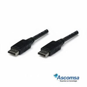 CABLE DISPLAYPORT A DISPLAYPORT MACHO MACHO 2MT 307116 4K 60HZ NEGRO