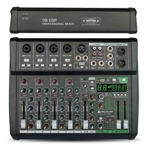 CONSOLA ITALY AUDIO DIGITAL, 8 CANALES, ITL-KGUM08, 99 efectos digitales (Hall, Room, Reverb, etc.)