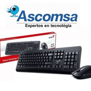 COMBO GENIUS TECLADO Y MOUSE KM- 160 USB NEGRO
