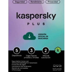 LICENCIA ANTIVIRUS KASPERSKY PLUS  /  1 DISPOSITIVOS / 1 CUENTA KPM / 1 ANO / BASE/ CON TARJETA