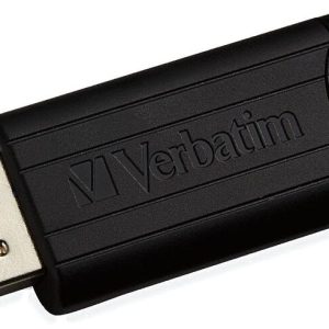 PENDRIVE VERBATIM 256GB PINSTRIPE NEGRO USB 3.0 /RETRACTIL /MICROBAN
