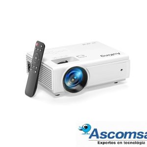 MINI PROYECTOR AUKING MODELO AU-M8F, RESOLUCION FULL HD 1080P, ENTRADAS HDMI/USB/AV, PROYECCION
