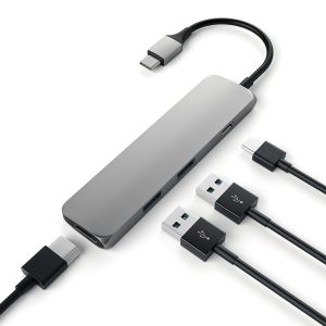 HUB SLIM TERRAX 7/1 USB C TO PD+4K HDMI+3 USB3.0+SD+FT