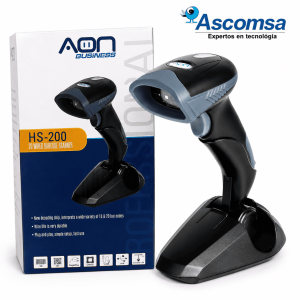 LECTOR DE CODIGOS DE BARRAS AON HS-200 2D, LECTURA 1D Y 2D, DISE¥O ERGONOMICO