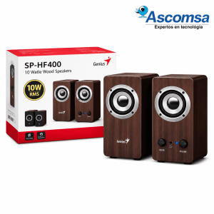 PARLANTE GENIUS/SP-HF400 POTENCIA 10W RMS DARK BROW AC POWER 100 / 240 V