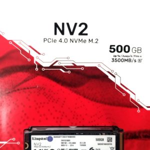 DISCO SOLIDO KINGSTON SNV2S/500G 500GB NV2 PCI-E 4.0 NVME M.2 2280 / 3500-2100 MB/S